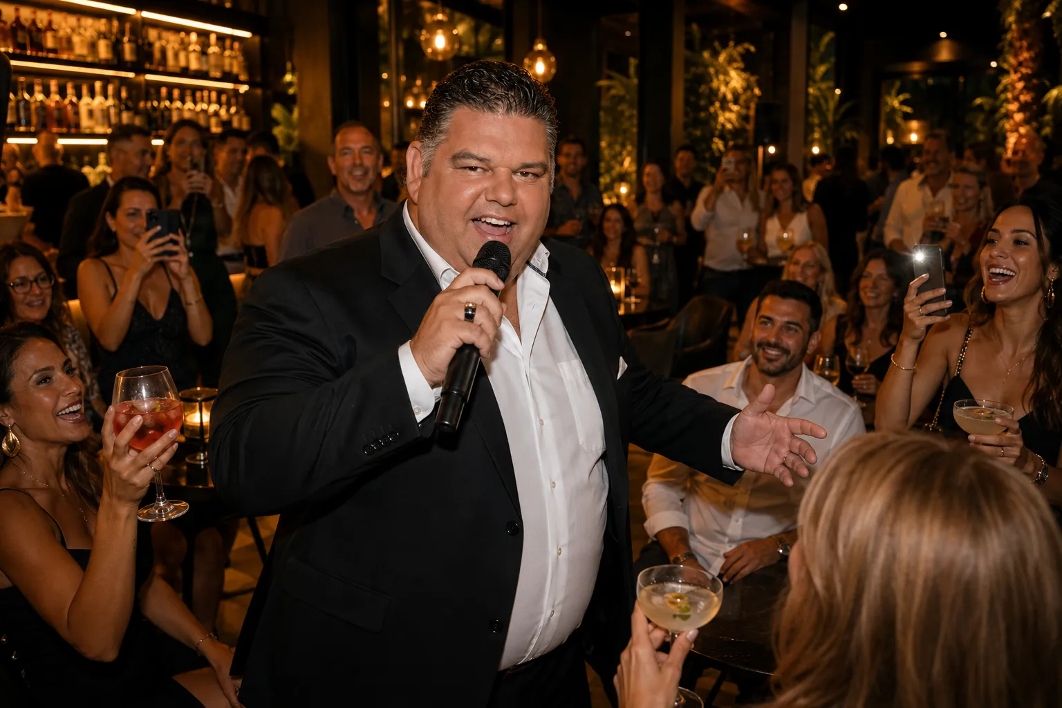 Django Wagner, artiestenfoto voor zijn avond in Portofino, Torrevieja